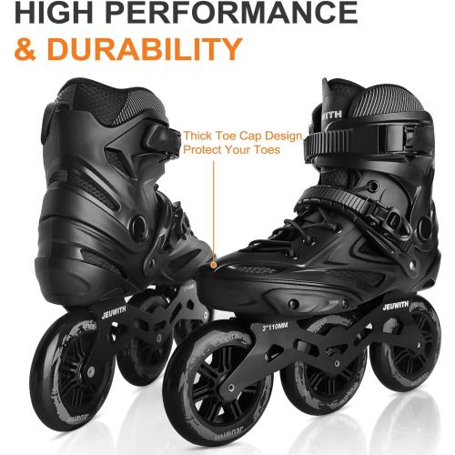 Inline Skates for Men Women, 3 Wheel Roller Skates Blades for Male Female, High Performance Fitness Inline Speed Racing Skates for Adult and Unisex