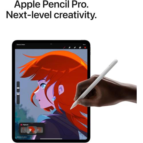 Untested Apple Pencil Pro: Latest Model - Device Compatibility Check Required - Pixel-Perfect Precision, Tilt and Pressure Sensitivity, Perfect for Note-Taking, Drawing, and Art. Charges and Pairs Magnetically