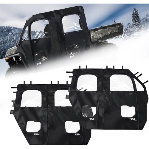 StarknightMT UForce 1000 XL Cab Enclosure with Zipper - Waterproof UTV Soft Side Doors Compatible with CFMOTO UForce 1000 XL 2022-2025, Windproof Dust Protection