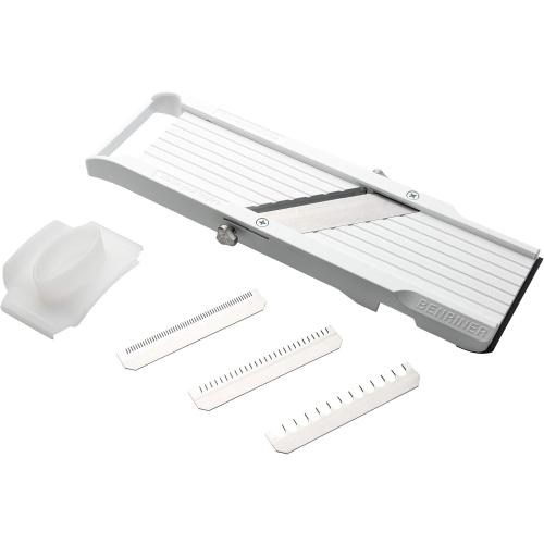 Benriner Mandoline Slicer, with 4 Japanese Stainless Steel Blades, BPA Free, New Model