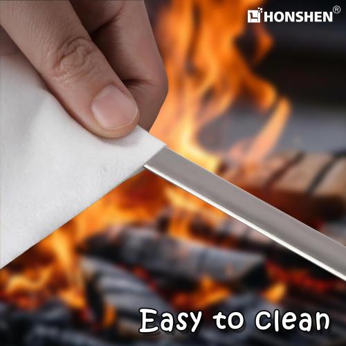 17-Inch 12 Pack Long Flat BBQ Skewers, Brazilian-style Stainless Steel 3/8 Inch Wide Blade with hardwood Handle barbecue skewers for Grilling Meat,Chicken,Shrimp,Vegetables-Set of 12