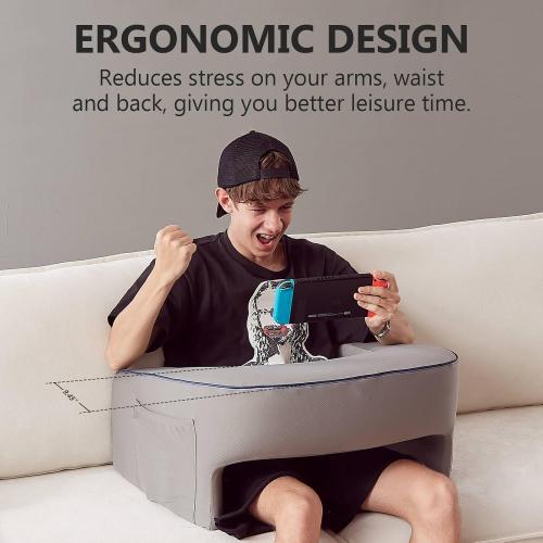 cooloo8 Reading Pillow, Ergonomic Lap Desk, Book Pillow for Reading in Bed, Arm Rest for Couch, Lap Pillow, Reading Cushion, Gaming Pillow, Arm Pillows for Adults
