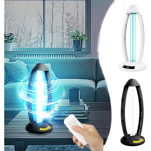 Night Light Glass Light Bulb Universal UV-C Bedside Lamps - Bedroom Lamps,Bed Lamp,Uvo Lamp Spaces up to 450 Square,Fresh Air and Improve Sleep Quality - Bedroom Lights (60W-BK*1)