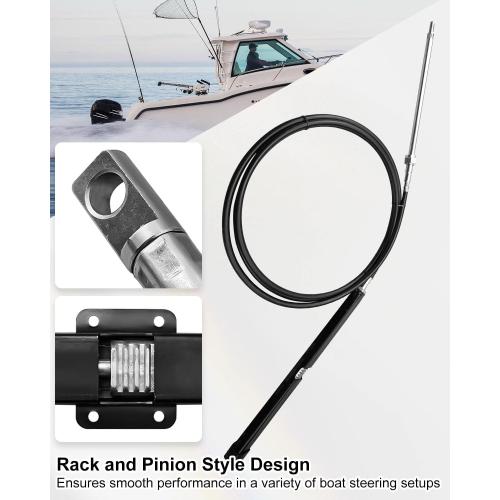 15 16 or 17 FT Boat Rack Steering Cable Compatible with Dometic Back Mount Replace SSC134XX SSC13417 SSC13416 SSC13415 SS14117 SS14116 SS14115