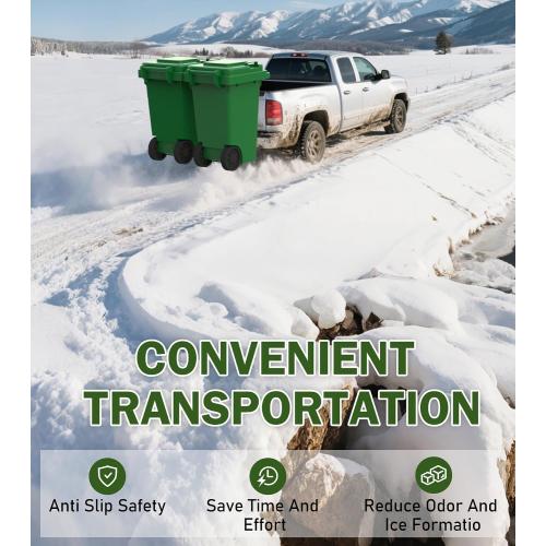 Black ELITEWILL Dual Trash Can Hauler Allowing Backing-up High-Loading Garbage Can Towing Hitch Carrier Fit for Vehicle/Cars/Trucks/Golf Carts/ATV/UTV with 2 Hitch Receiver