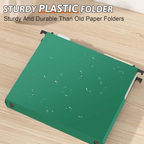 Plastic Extra Capacity Hanging File Folder,12 Pack Expanding Hanging File Folders Letter Size, Heavy Duty Folders 2 Inch Expansion, Reinforced Hanging Folders Designed for Bulky Files(Colorful)