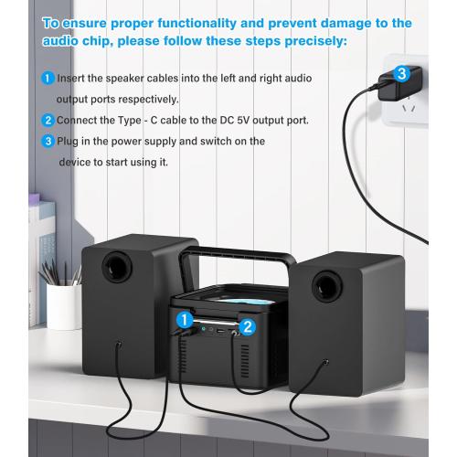 Black Greadio Stereo System for Home with Boombox CD and Cassette Player Combo, 40W Home Stereo System with Bluetooth, FM Radio/USB/TF/AUX/Remote Control, Detachable Wooden Bookshelf Speakers