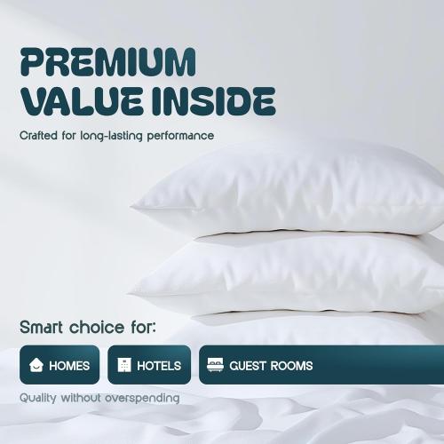 White Classic Pillow Cases Queen Size Set of 2 - 20 x 30 Ultra-Soft Queen Pillow Protectors with Zipper, 200 Thread Count, Envelope Closure, Pillow Shams