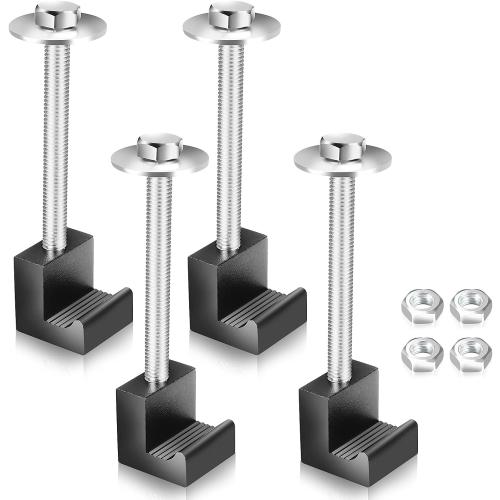 Upgrade Truck Tool Box Mounting Kit, 4pcs J-Hooks with Lock Nuts