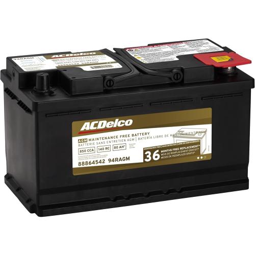 ACDelco Gold 94RAGM (88864542) 36 Month Warranty AGM BCI Group 94R Battery