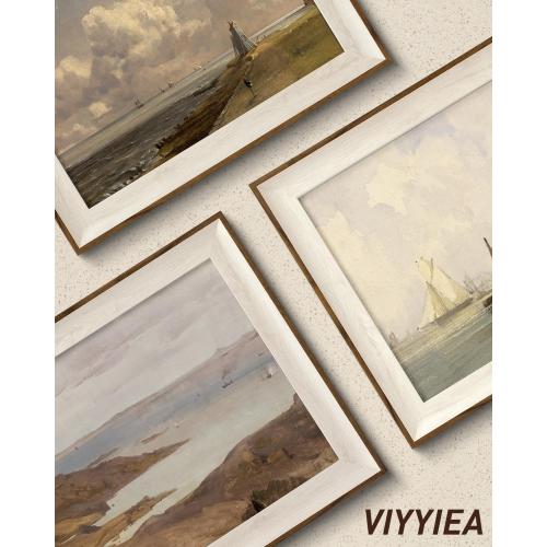 VIYYIEA Framed Wall Art Set Dried Botanical Canvas Prints Wall Decor Bathroom Art Aesthetic Modern Wall Pictures Minimalist Floral Home Decor for Living Room Bedroom Office 10x12 Inch