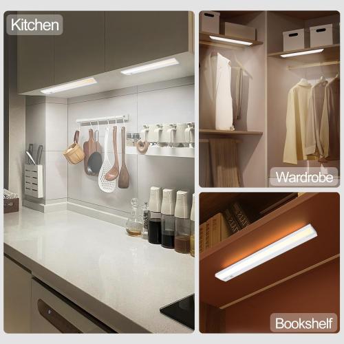 Ansen 3Packs of Under Cabinet Lights for Kitchen, 36in 22W 1426LM, Dimmable Hardwire Led Light for Closet, CRI>92, R9>90, 5 Color Temperature, 2700K-5000K(Warm White, Cool White, Daylight)