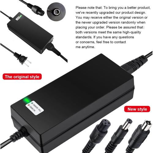 EVAPLUS SGS Certified 42V 2A Fast Charger with 3-Prong 0.31 Plug | for 36V Lithium Batteries- Compatible with Pocket Mod, Sports Mod, Electric Scooters