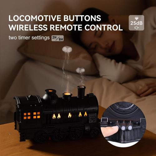 Train Diffusers for Essential Oils,300ml Magic Train Diffuser, Large Room Remote Control Aromatherapy Diffuser, Ultrasonic Cool Mist Humidifier Auto Off for Office Bedroom