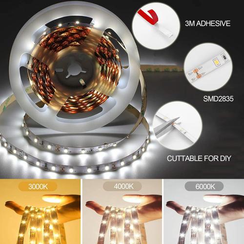 Motion Sensor LED Light Strip - Under Cabinet & Indoor Closet Lights, 6.56ft, 6000K