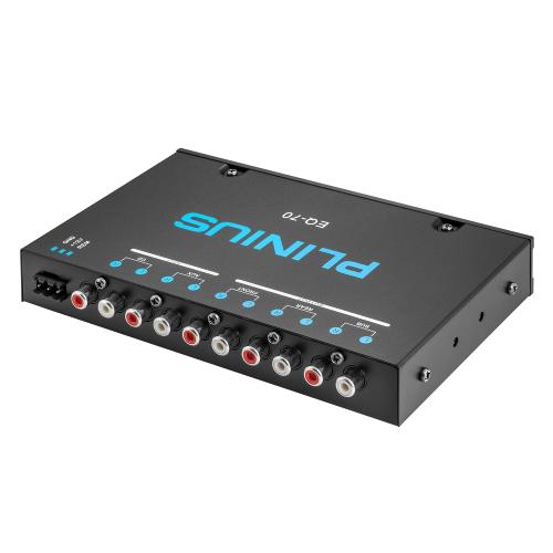 7-Band Car Audio Equalizer 1/2 DIN Pre-Amp，with CD/AUX Input Select Switch，Subwoofer Outputs