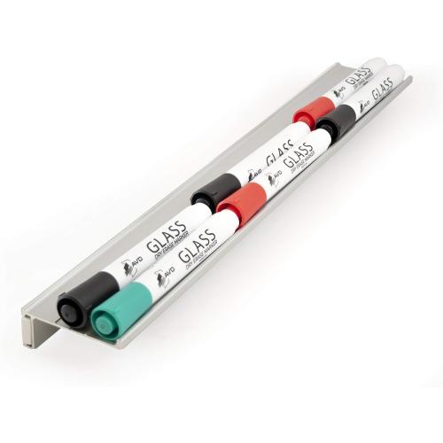 Audio-Visual Direct Magnetic Marker Tray, Silver