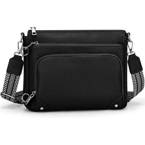 Anti-Theft Crossbody Purse for Women, Crossbody Shoulder Bag with Built-in Wallet & RFID Blocking for Travel Workout