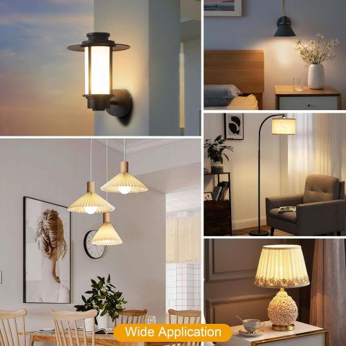 Warm White 10-Pack 14W LED Dimmable Light Bulbs, 100W Equivalent, A19 LED Bulbs - 1500LM, Warm White 3000K, No Flicker, E26 Base for Kitchen, Bedroom, Office