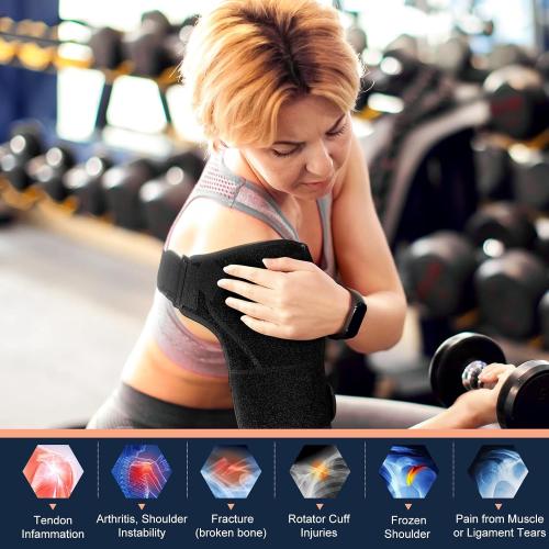 1PCS Shoulder Brace for Men and Women for Torn Rotator Cuff,Arm Sling Shoulder Immobilizer,Shoulders Compression Sleeve and Support For Pain Relief,Adjustable,Suitable for Both Left and Right Arms