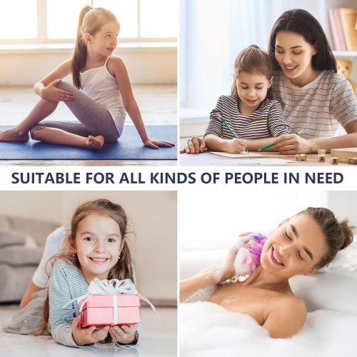 100 Pcs Thick Seamless Hair Ties, Ponytail Holders Hair Accessories No Damage for Thick Hair Valentine's Day Gift(Rainbow Colors)