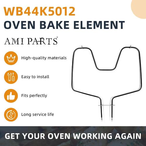 WB44k5012 Oven Bake Element Fit for G-E Ken-more Hot-point Oven Heating Element Replacement Replaces 325883 PS249247 WB44K5012E WB44K6012 WB44M0001 WB44M1 WB44X0234 WB44X230 WB44X234 by AMI PARTS