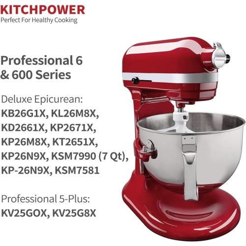 6 Quart Flex Edge Beater for Bowl-Lift Stand Mixers, Paddle Attachment Mixer Accessory