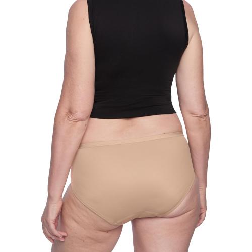 Size S.....Thinx For All Leaks Hip-Hugger Underwear, Holds up to 100ml or 6tbps or 1/4 Cup Worth of Liquid*, Light Absorbency Incontinence Underwear for Women, Feminine Care, Beige,