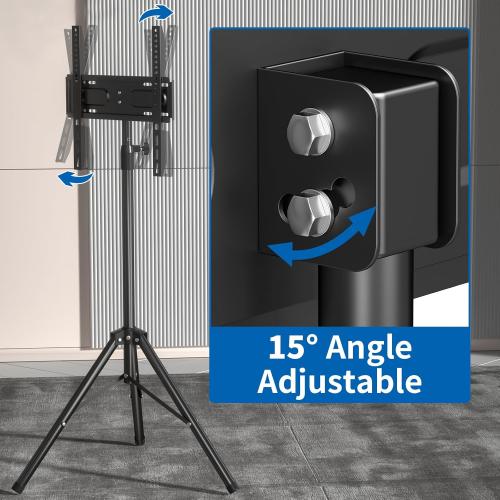 Portable TV Tripod Stand Tilt Mount for 32 to 55 inch LCD LED Flat Screen TV Display Floor Stand