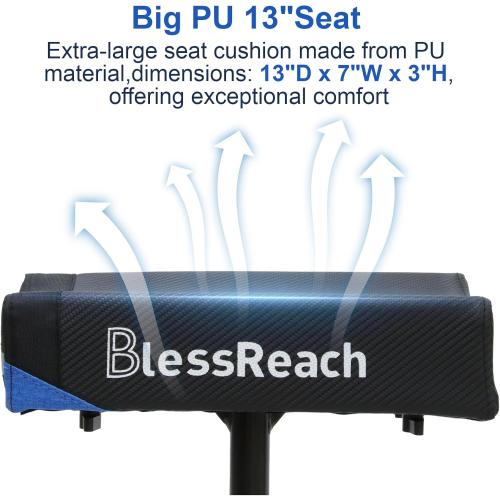 Economy Knee Scooter Steerable Knee Walker for Foot Injuries Compact Crutches with Dual Rear on-Wheel Brake and Shock Absorption Under The Knee pad