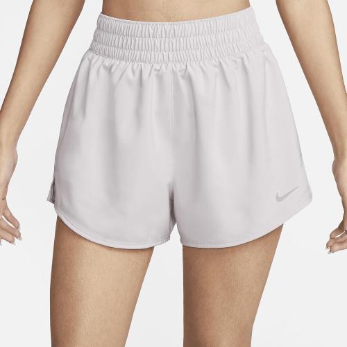 Size Small Grey Nike One Women's Dri-FIT High-Waisted 3 2-in-1 Shorts
