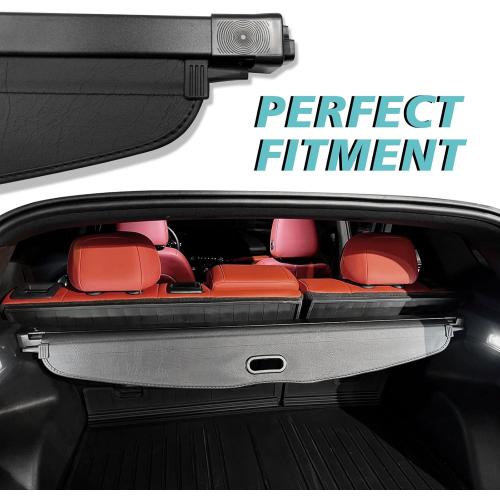BestEvMod Retractable Trunk Cargo Cover Compatible with Chevy Blazer EV 2023 2024 2025/ Honda Prologue Accessories Interior Accessories, Black Rear Trunk Cargo Shield Privacy Cover