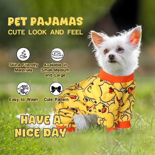 Size medium Dog Pajamas Soft Lightweight Dog Onesies Outfit Clothes for Small Medium Large Puppy Pjs for Pet Boys Girls Dogs Cats