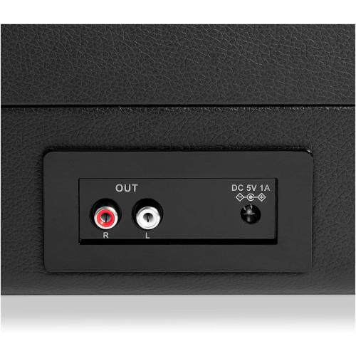 Victrola Journey  Bluetooth Suitcase Record Player – Built-in Speakers, 33-1/3, 45 & 78 RPM Vinyl Record Player, RCA Out, Headphone Jack, Wireless Streaming (Black)