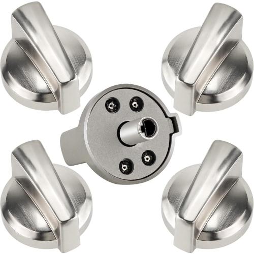 AMI PARTS WB03X25796 WB03T10326 Profile Stove Knobs Fits for G-E Stove Knobs Replacement, Replaces AP5986232 PS11721433 4362262 PGP953SET1SS PGP986SET1SS (5 Pack)