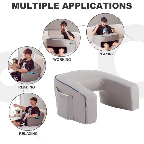 cooloo8 Reading Pillow, Ergonomic Lap Desk, Book Pillow for Reading in Bed, Arm Rest for Couch, Lap Pillow, Reading Cushion, Gaming Pillow, Arm Pillows for Adults
