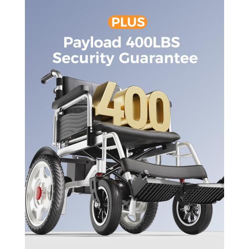 Electric Wheelchairs for Adults, 25  Miles Long Travel Range, Foldable Motorized Wheelchair, Portable All-TerrainMotorized Wheelchair for The Elderly