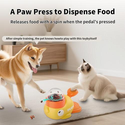 Duck Dog Interactive Treat Dispenser Toy Slow Feeder Food Puzzle