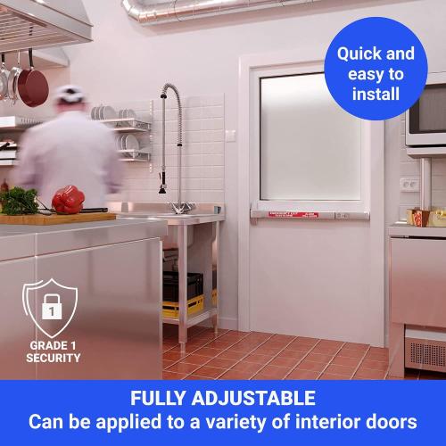 Commercial Door Bar Panic Exit Device with Alarm - FS-1550A UL Listed Push Bar Door Handle - Emergency Opener for Exits - Grade 1 Certified Crash Handle