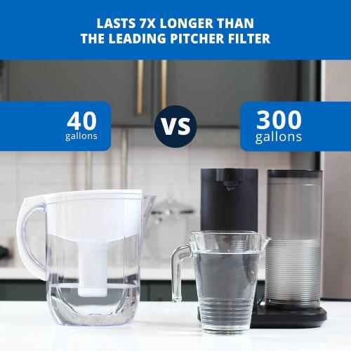 Aquasana Countertop Water Filter System for Drinking Water - Clean Water Machine - Removes 97% of Chlorine from Tap Water - Compact Water Filtration for Kitchen - Filtered Water Dispenser
