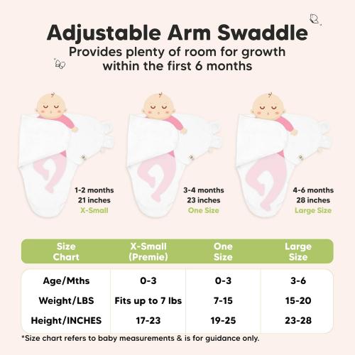 3-Pack Organic Baby Swaddle Sleep Sacks - Swaddles for Newborns, Infant 0-3 Months, Baby Girls, Boys, Soft & Snug Newborn Sleep Sack, Nursery Swaddling Blankets (Sage, OS)