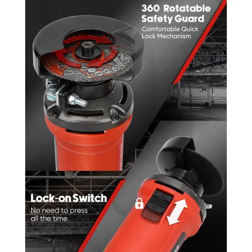 SHALL 3 Inch High-Speed Cut Off Tool, 3.5 Amp Metal Cutter Tool with 3Pcs Multifunctional Cut Off Wheels, 24000RPM Electricl Metal Cutting Tools for Steel, Inox, PVC