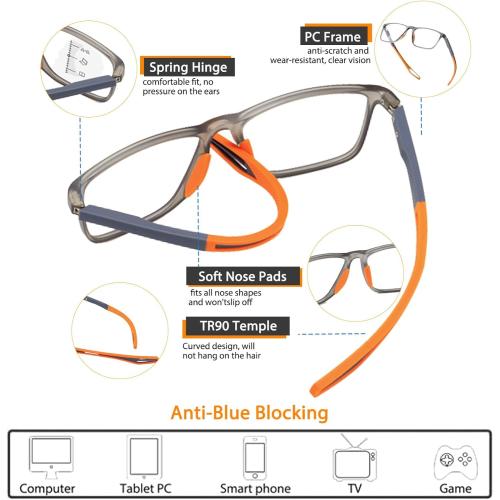 Multifocal Progressive Transition Photochromic Reading Glasses Blue Light Blocking Multifocus Readers Spring Hinge