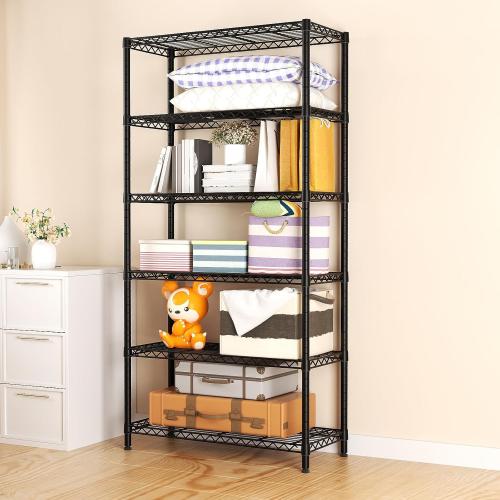 SINGAYE Shelf Closet Wire Shelving：Adjustable Metal Unit for Laundry Room Organization Bathroom Kitchen Home Garage Storage Pantry Rack Shelves