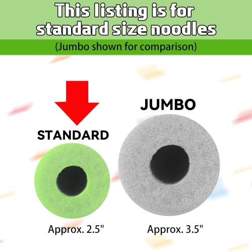 Hanaive 6 Pack Pool Noodles Swimming Floating Foam Tube 52 Inch Hollow Swim Noodles Bulk Floats Heavy Duty for Swimming Decoration Craft Projects Multi-Purpose