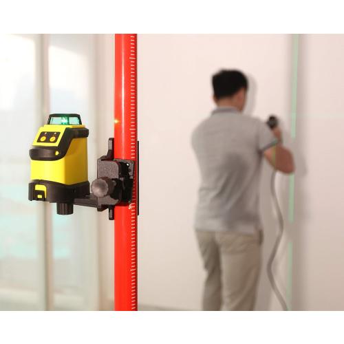 Size XL Color Red  Firecore Telescoping Laser Pole with  Laser Mount, Adjustable Laser Level Mounting Pole for Rotary and Line Lasers-FLP400A