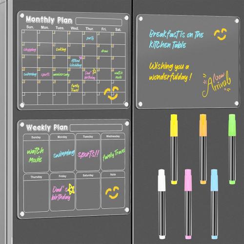 DIYMAG Magnetic Calendar, Large Fridge Magnets for Whiteboard 3P Dry Erase