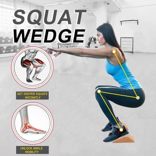 Squat Wedge Block Non Slip Professional Slant Board for Calf Stretching from NXT WIND, Adjustable Angles Knees Over Toes Equipment, Squat Ramp Foot Wedges for Squats Yoga Wedge Great for Exercise