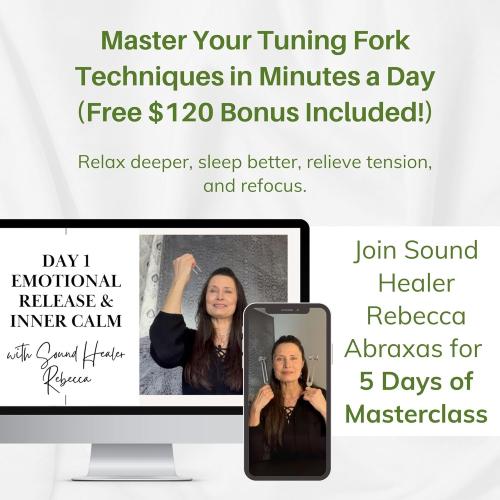 Resonance Tuning Forks for Healing Set - 128Hz, 136.1Hz, 256Hz, 384Hz Weighted & Unweighted Tuning Fork Set Includes Hockey Puck Activator - Chakra Sound Therapy Instruments in a Vegan Leather Pouch