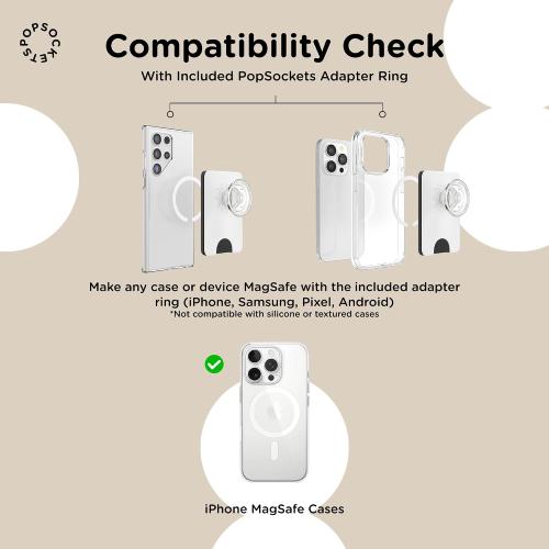PopSockets Phone Wallet with Expanding Grip and Adapter Ring for MagSafe, Phone Card Holder, Wireless Charging Compatible, Wallet Compatible with MagSafe - Hogwards Letter